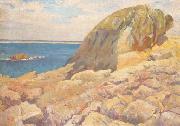 robert delaunay Le rocher devant la mer oil painting reproduction